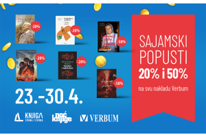 'NOĆ KNJIGE' i akcija 'KNJIGA SVIMA I SVUDA' u knjižarama Verbum!