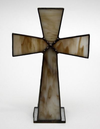 Križ na stalku - staklo u boji