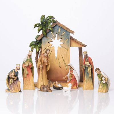 Božićne jaslice - komplet 9 figura - 17 cm