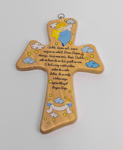 Križ - Anđele čuvaru mili (plavi)