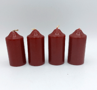 Svijeće adventske -bordo 4/1