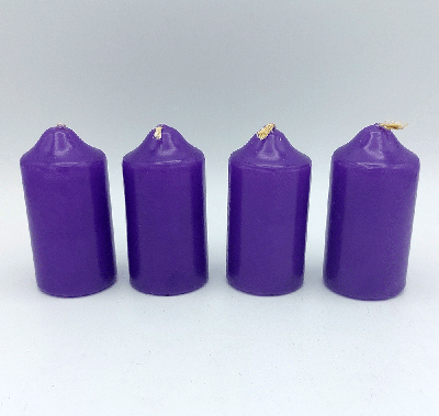 Svijeće adventske -ljubičaste 4/1