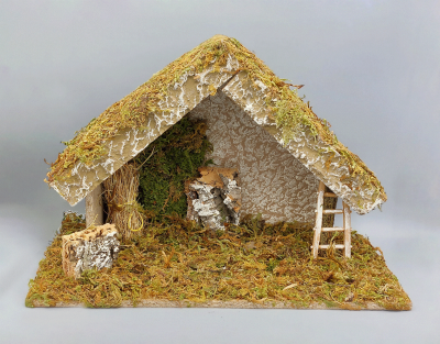 Božićne jaslice - štalica prazna 43x20x29 cm