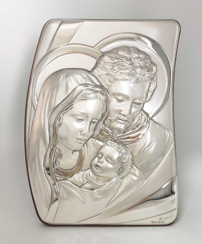 Sveta obitelj - slika srebro