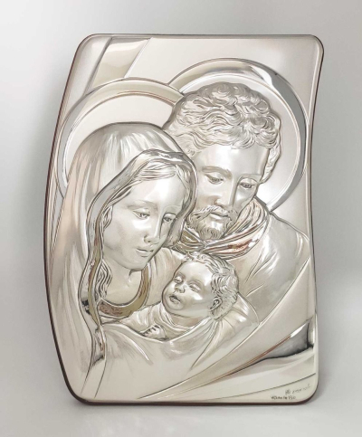 Sveta obitelj - slika srebro