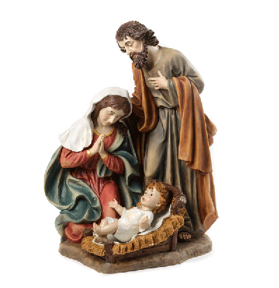Božićne jaslice - Sveta obitelj (50 cm)