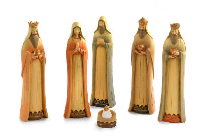 Božićne jaslice - komplet 6 figura - 24 cm