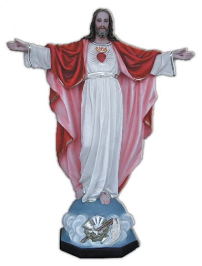 Presveto Srce Isusovo (raširenih ruku) - kip