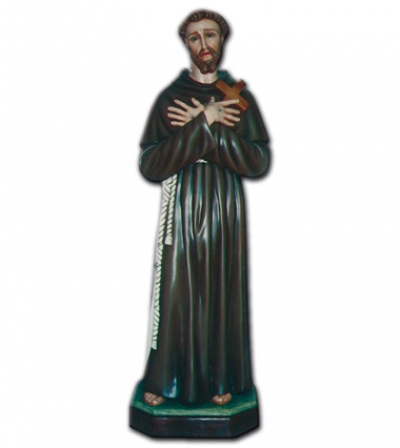 Sv. Franjo Asiški (otkrivene glave) - kip