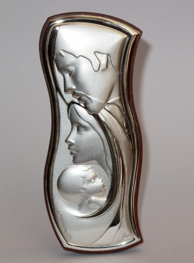 Sveta obitelj - mali reljef od srebra