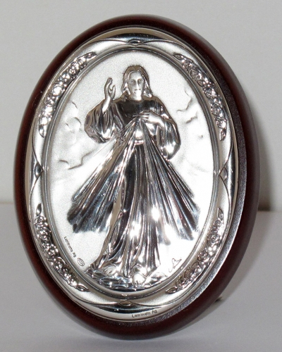 Milosrdni Isus - slika srebro