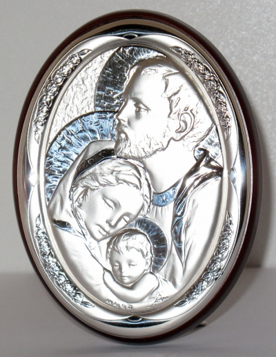 Sveta obitelj - slika srebro