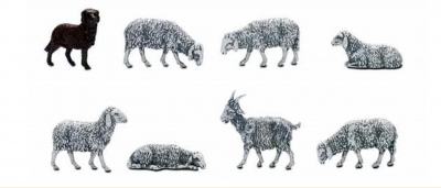 Božićne jaslice - životinje - 10 cm (8 kom)