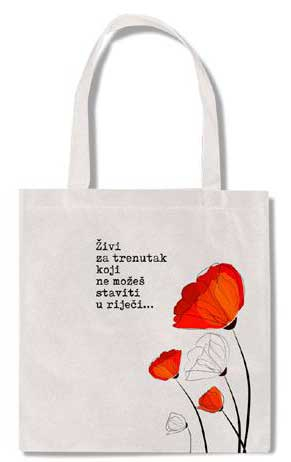 Vrećica pamučna - Živi za trenutak