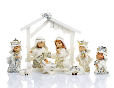 Božićne jaslice - komplet 9 figura - 9 cm