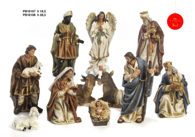 Božićne jaslice - komplet 11 figura - 28,5 cm