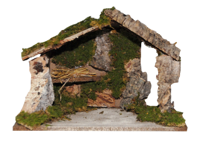 Božićne jaslice - štalica prazna 32x18x23 cm