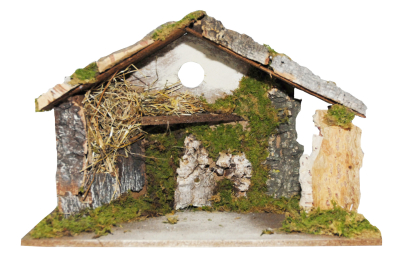 Božićne jaslice - štalica prazna 43x20x29 cm