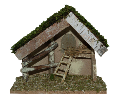 Božićne jaslice - štalica prazna 32x16x24 cm
