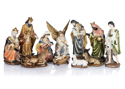 Božićne jaslice - komplet 11 figura (31 cm)
