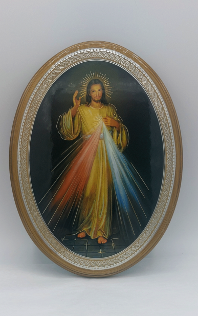 Ikona ovalna - Milosrdni Isus