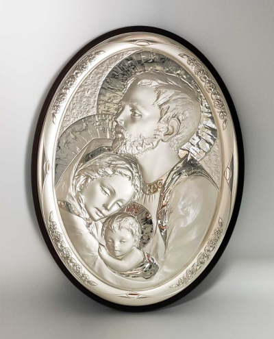 Sveta obitelj - slika srebro