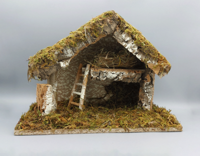 Božićne jaslice - štalica prazna 32x18x24 cm