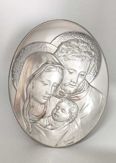 Sveta obitelj - slika srebro