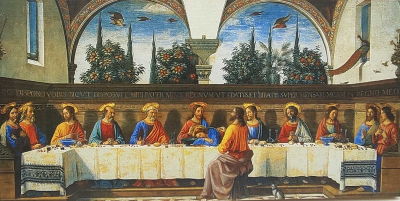 Posljednja večera - slika na drvu