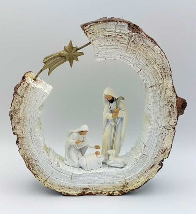 Božićne jaslice - Sveta obitelj  (20 cm)