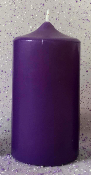 Svijeća ljubičasta - Torac 80x165 mm