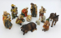 Božićne jaslice - komplet 11 figura - 8 cm