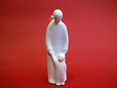 Anđeo čuvar - keramički kip (19,5 cm)
