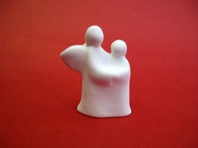 Anđeo čuvar - keramička figura (8 cm)