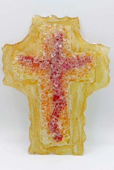 Križ - mozaik staklo