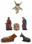 Božićne jaslice - komplet 6 figura - 12 cm