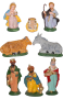 Božićne jaslice - komplet 8 figura - 10 cm