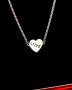 Ogrlica srce - s natpisom Love