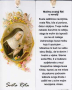 Pratilica (bookmark) za knjigu - Sv. Rita