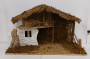 Božićne jaslice - štalica prazna 78x36x48 cm