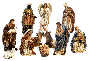 Božićne jaslice - komplet 11 figura (15,4 cm)
