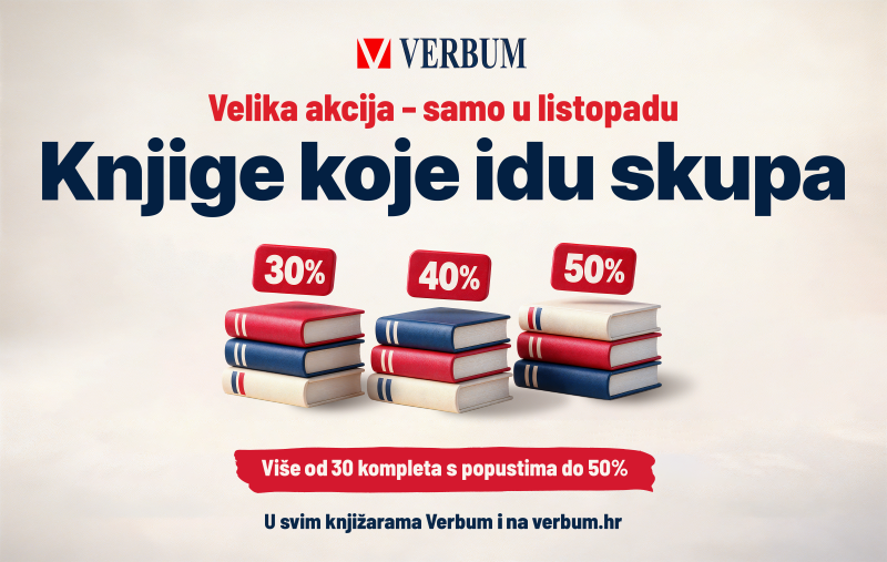 Nova akcija u knjižarama Verbum: 'Knjige koje idu skupa' donosi odabrane komplete uz 30% do 50% popusta