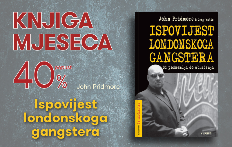 Knjiga 'Ispovijest londonskoga gangstera' uz 40% popusta za članove kluba Verbum
